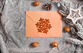 envelope christmas tree branch alarm clock