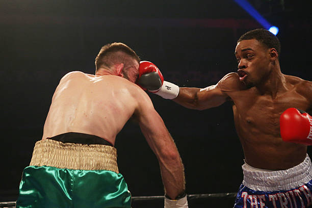 Errol The Truth Spence Jr. Defeated Chris The Heat Van Heerden during the Premier Boxing Champion event at the Ricoh Coliseum on September 11, 2015.