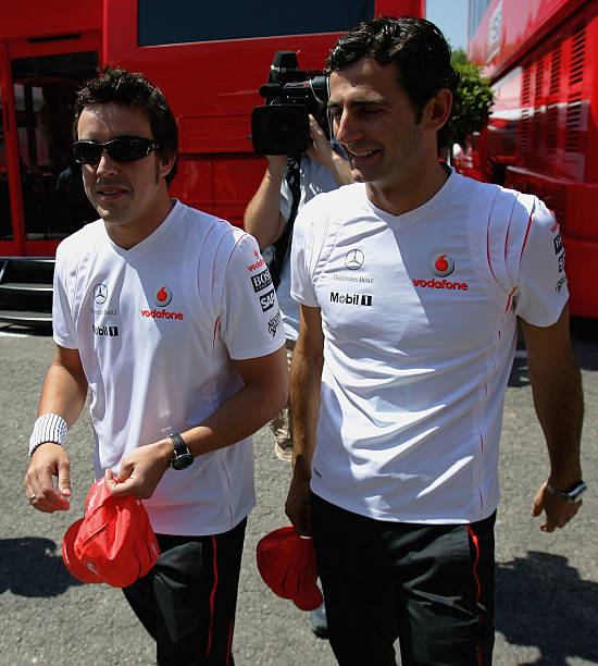 Fernando Alonso and Pedro de la Rosa
