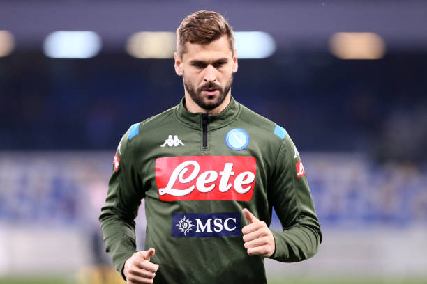Fernando Llorente of Ssc Napoli looks on before the Serie...