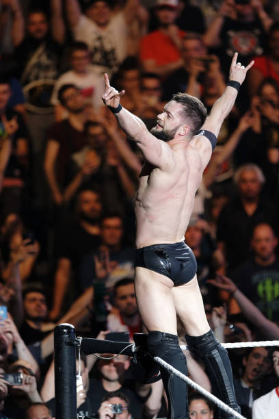 Finn Balor attends WWE Live AccorHotels Arena Popb Paris Bercy on May 19 2018 in Paris France