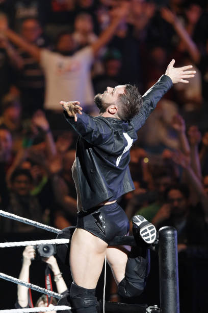 Finn Balor attends WWE Live AccorHotels Arena Popb Paris Bercy on May 19 2018 in Paris France