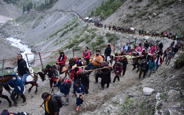 IND: After A Gap Of 2 Years, Amarnath Yatra Begins Amid Tight Security Arrangements