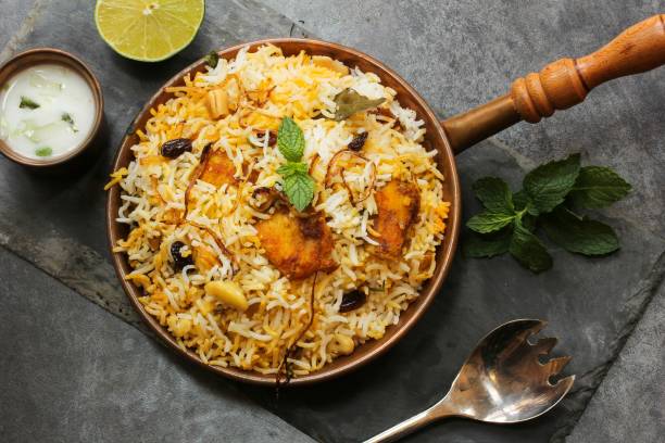 Fish biryani