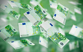 Flying Banknotes 100 Euro