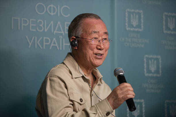 UKR: Former UN Sec-Gen Ban Ki-moon Visits Kyiv