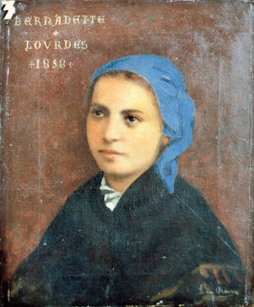 France, Lourdes, Portrait of Saint Bernadette Soubirous Pictures ...