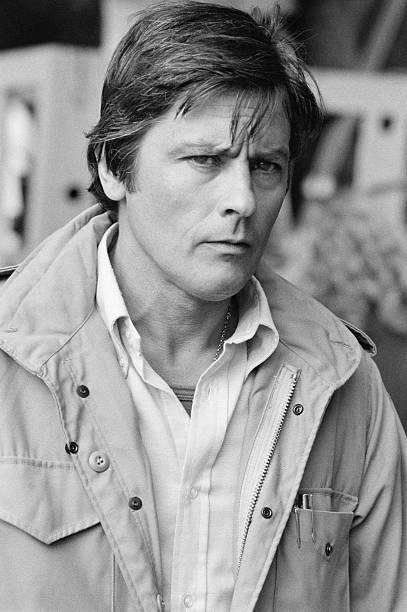 Alain Delon On The Set Of The Movie 'Le Toubib' Pictures | Getty Images