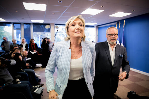 French far-right political Party National Front Leader Marine Le Pen ...