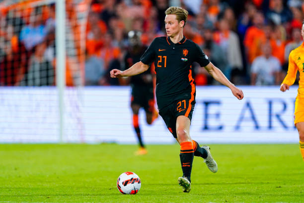 Frenkie de Jong of the Netherlands during the UEFA Nations League A Group 4 match between the Netherlands and Wales at the Stadion Feyenoord on June...