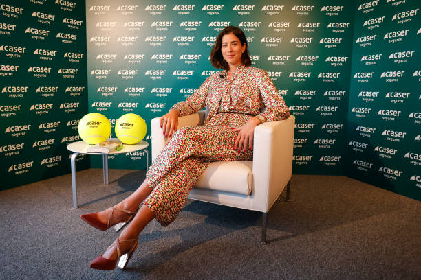 Garbine Muguruza, tennis player, attends during an Europa Press interview on November 30 in Madrid, Spain.