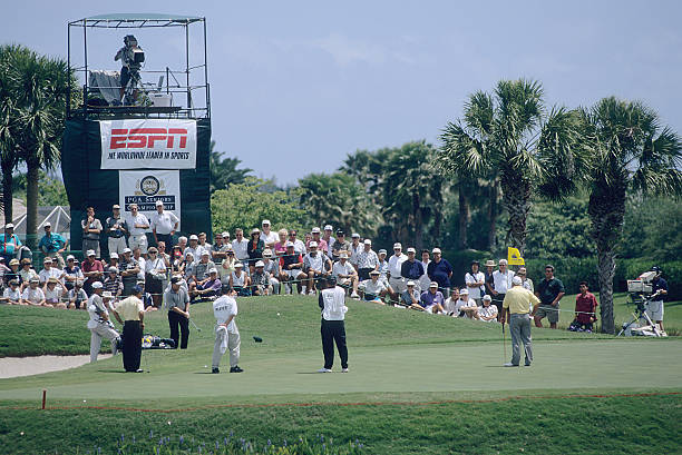 Gary Player Jack Nicklaus And Arnold Palmer On The Green During