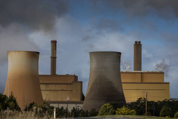 AUS: General Views Of Victoria's Coal Power Plants As Greens Propose Early Closure