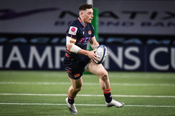 George TAYLOR of Edinburgh during the Round of 16 Champions Cup match between Racing 92 and Edinburgh Rugby at Paris La Defense Arena on April 4, 2021 in Nanterre, France. (Photo by Matthieu Mirville/Icon Sport via Getty Images)