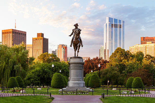 george washington statue boston public garden boston massachusetts picture