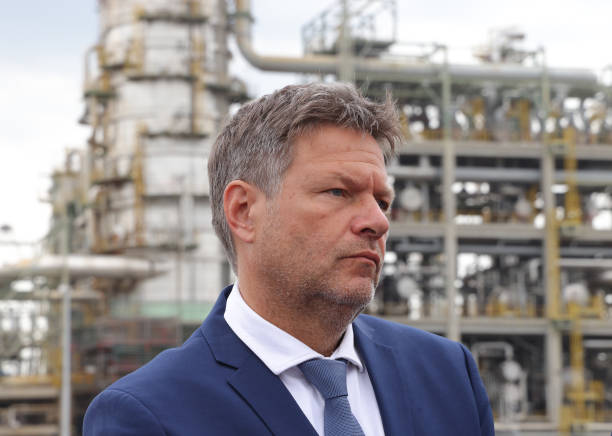 DEU: Economy Minister Habeck Visits Leuna Oil Refinery And Chemical Complex