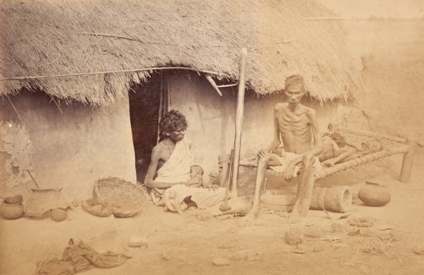 Gloomy Prospect - Madras - Tamil Nadu, India, 1876. Madras Famine 1876-1878.