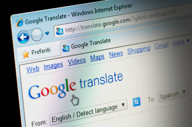Google Translate Webpage on Computer Screen