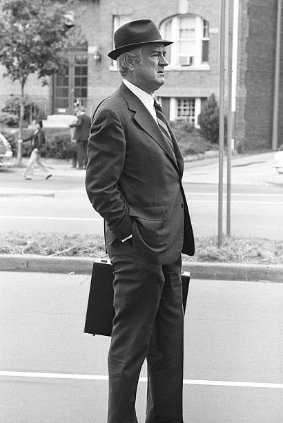 governor-john-connally-waiting-for-a-car-on-june-3-1976-in-washington-picture-id512547274