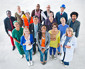 Group of Diverse Multiethnic People with Various Jobs