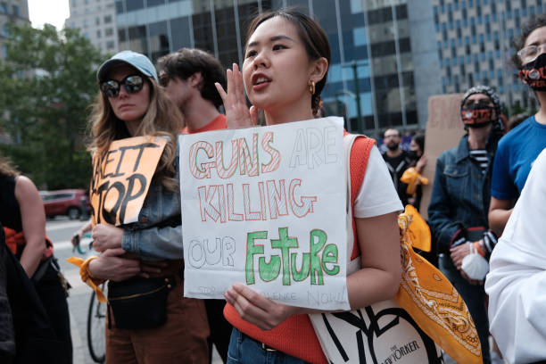NY: Activists Demonstrate In New York Over Recent Spate Of Mass Shooting