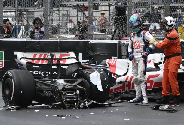 Mick Schumacher crash at Monaco Grand Prix