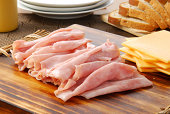 Ham and cheese sandwich fixings