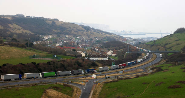 GBR: Haulage Truck Queues at Port of Dover