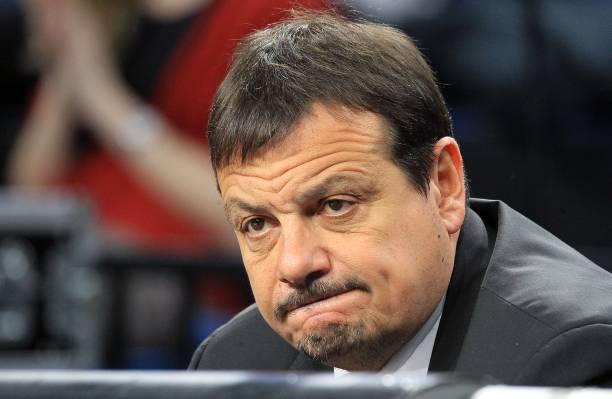 anadolu efes vs barcelona lassa turkish airlines euroleague head coach of anadolu efes ergin ataman looks on during the turkish airlines euroleague week