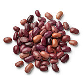 Heap of dried Ayuote Morado beans
