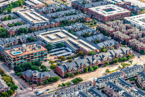 high density urban development aerial picture