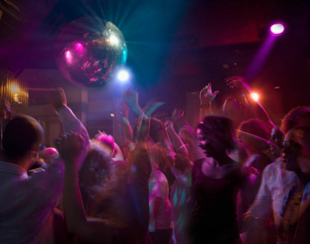 hispanic people dancing in nightclub picture
