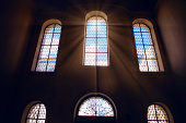Holy light in the church window
