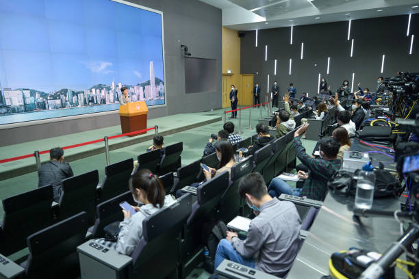 CHN: Hong Kong Chief Executive Carrie Lam Meets Media