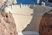 Hoover Dam, an engineering landmark southeast of Las Vegas, Nevada