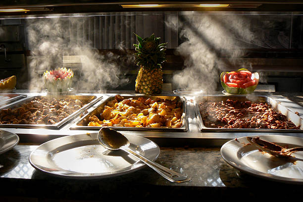 hot food from a tropical buffet picture