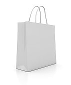 Illustration of a plain white shopping bag