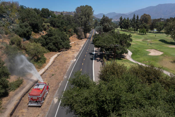 CA: Pasadena Fire Department Prepares For 4th Of July Fireworks Display Amid Drought