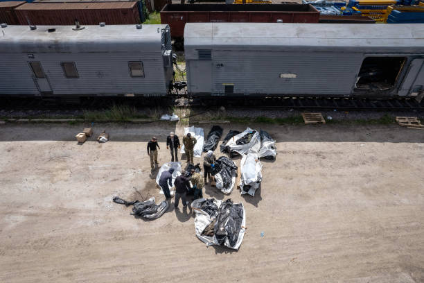 UKR: Bodies Of Russian Soldiers Stored In Refrigerated Railcars In Kharkiv