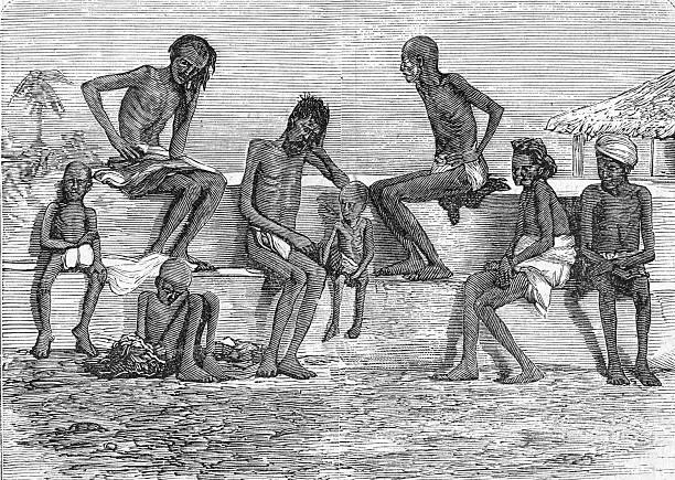 India: Famine Stricken Natives Of The Madras Presidency.