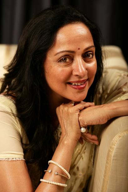 Indian actress Hema Malini poses during a portrait session on Day 2 of the 2007 Bangkok International Film Festival at SF World Cinema, CentralWorld...