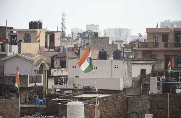 IND: Flags On Houses As Part Of 75th Independence Day Celebrations