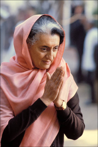 Indira Gandhi in India on September 25, 1980 - Mrs - Indira Gandhi, Prime Minister of India, 1966-77 and 1980-84 - She was assassinated.