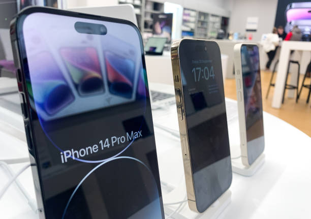 IPhone 14 Pro Max is seen in the store in Krakow, Poland on September 30, 2022.