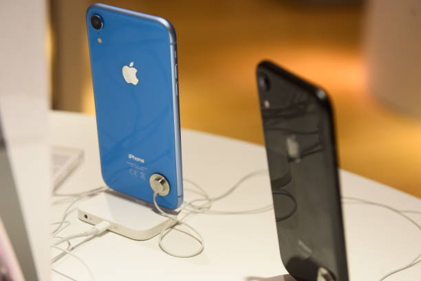 iphone xr is seen at an ispot sales point apple is to release the new picture