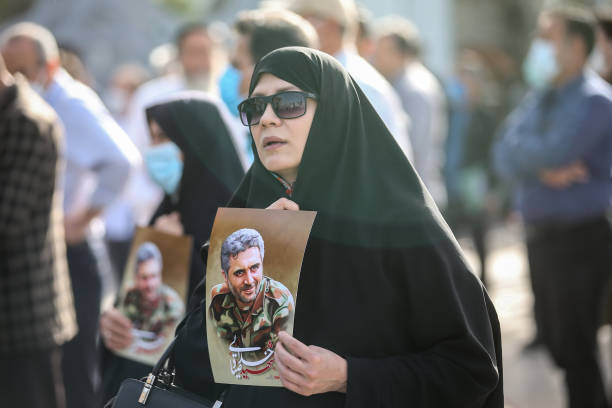 IRN: Funeral of Revolutionary Guard  Colonel Sayad Khodaei In Tehran