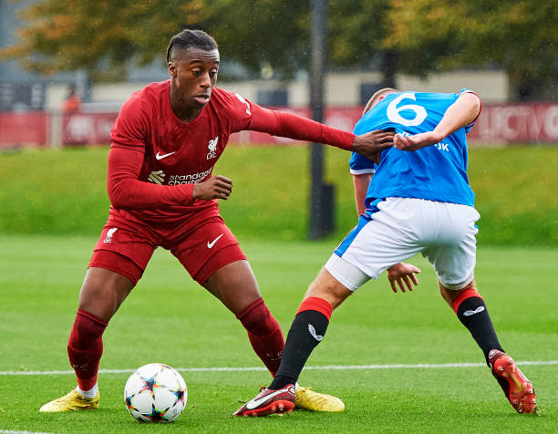 GBR: Liverpool FC v Rangers: Group A - UEFA Youth League