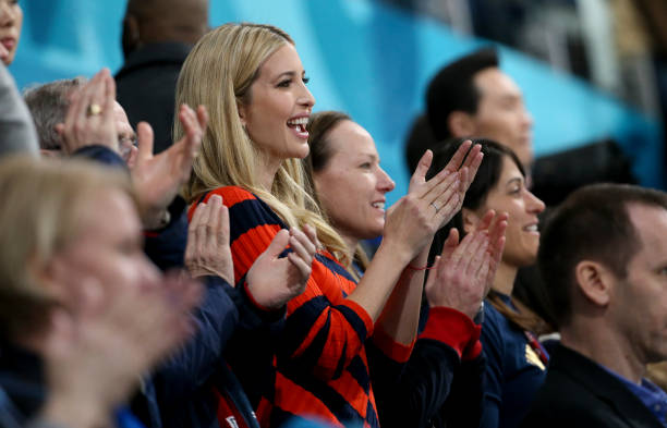 ivanka-trump-celebrates-the-gold-medal-of-team-usa-during-the-medal-picture-id923659012
