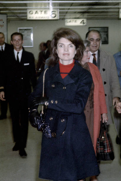 Jackie Onassis At JFK Airport - March 1, 1970 Photos and Images | Getty ...