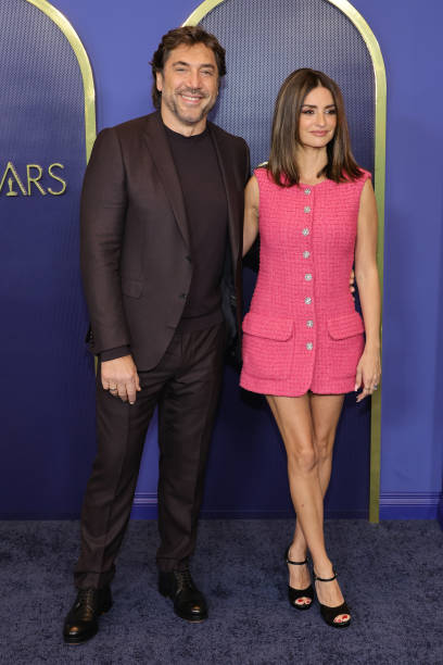 Javier Bardem and Penélope Cruz attend the 94th Annual Oscars Nominees Luncheon at Fairmont Century Plaza on March 07, 2022 in Los Angeles,...